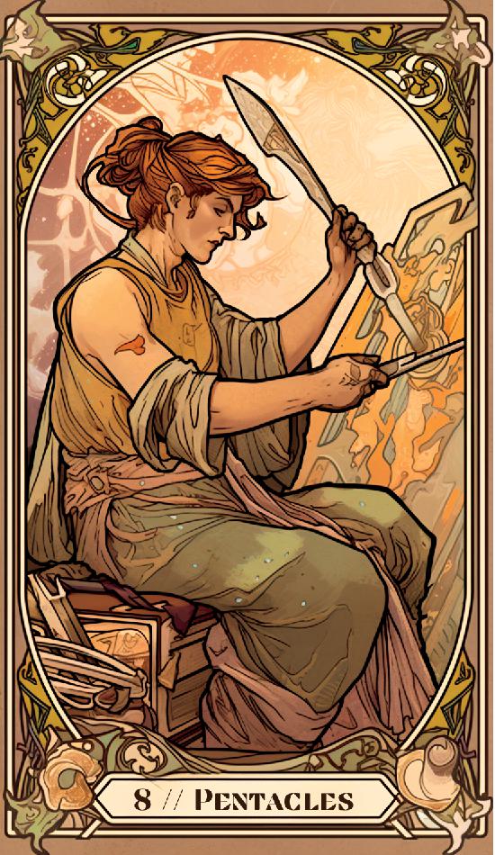 eight of pentacles