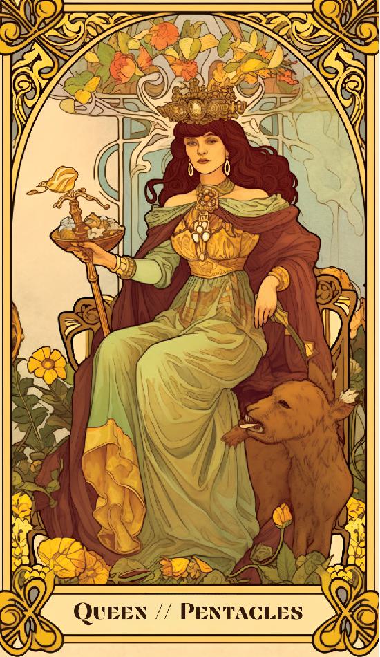 queen of pentacles